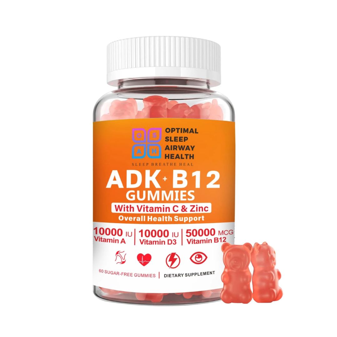 Optimal Sleep Airway Health ADK Zinc B12 60sg gummies