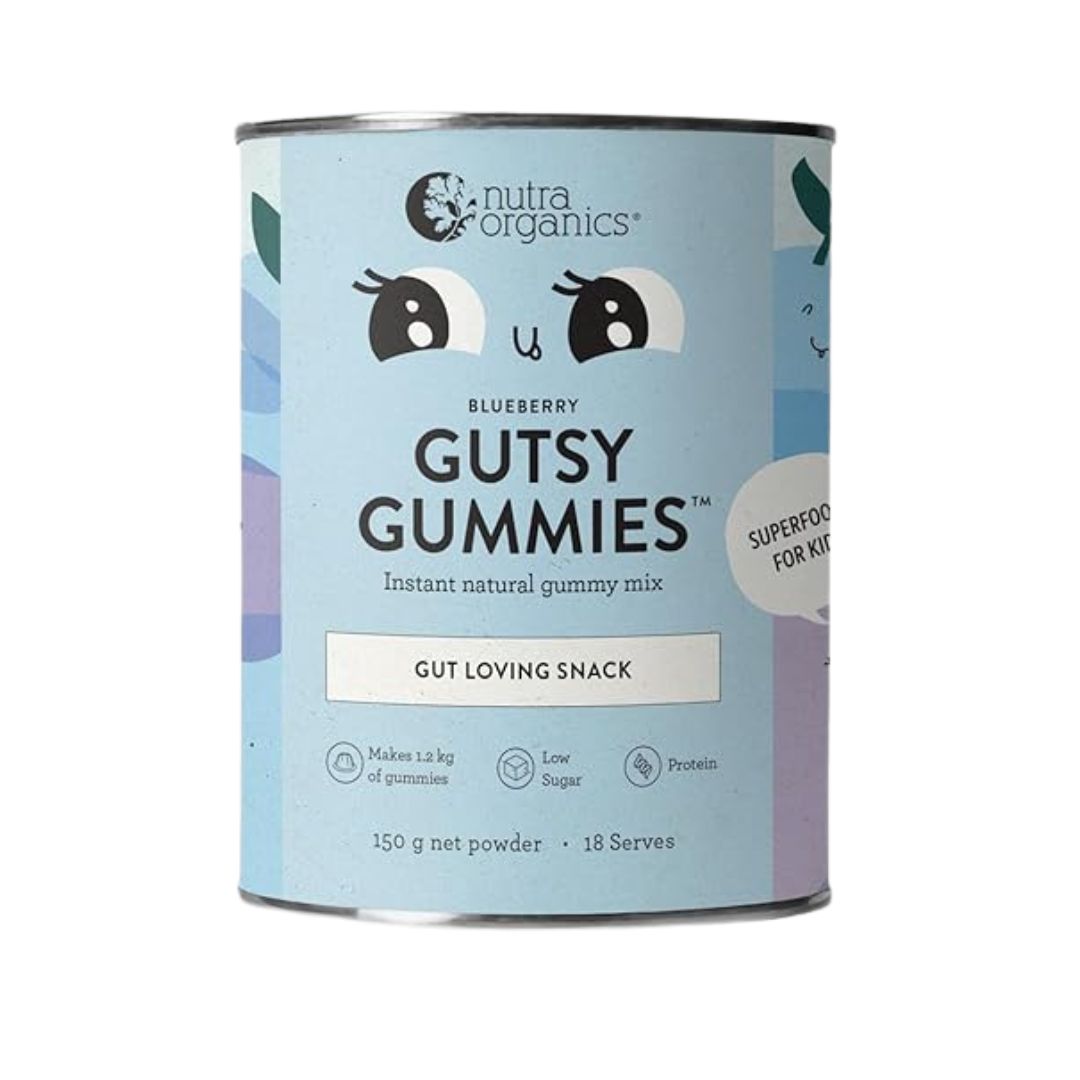 Gutsy Gummies Blueberry 150g Nutra Organics
