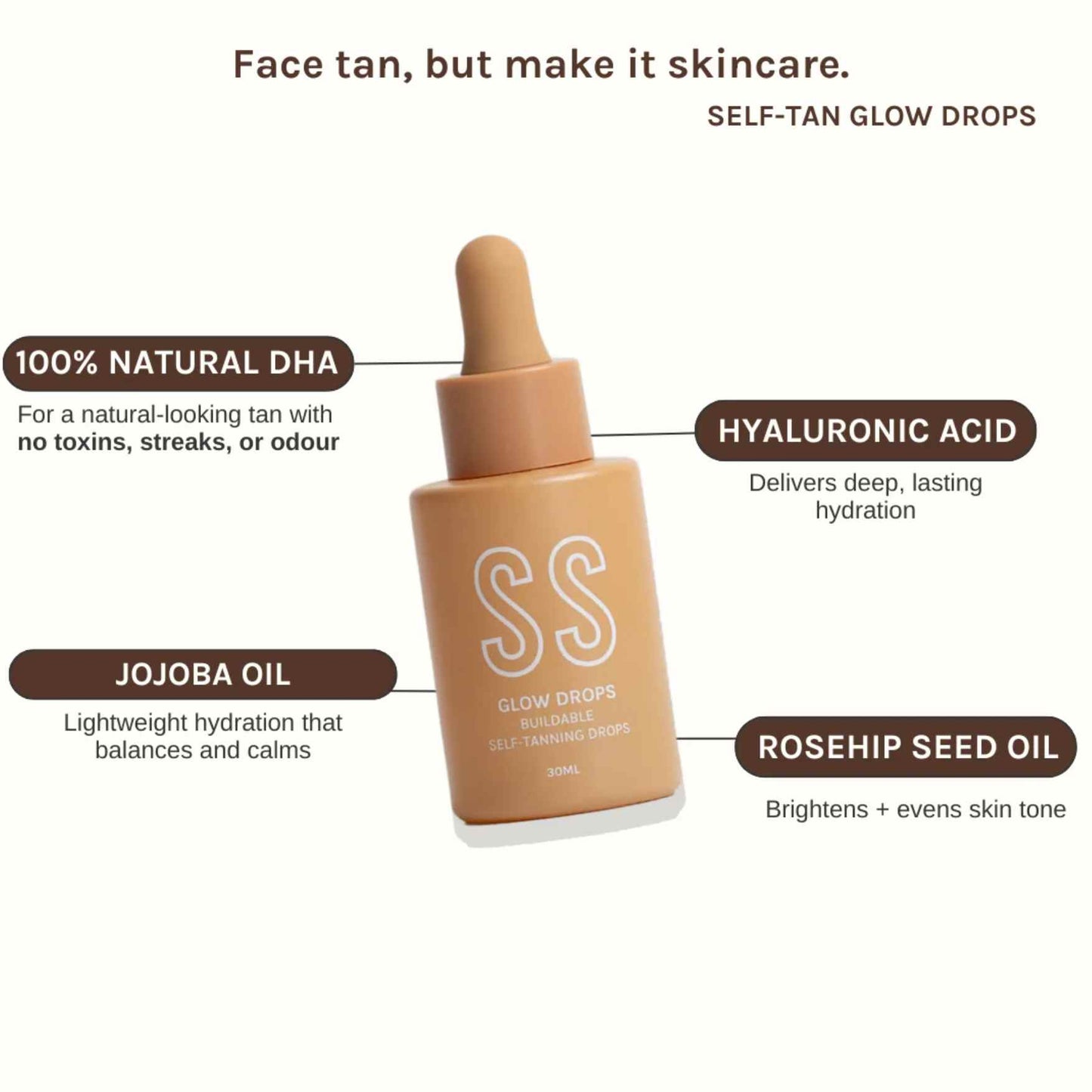 Self tanning glow drops Summer Skin 30ml
