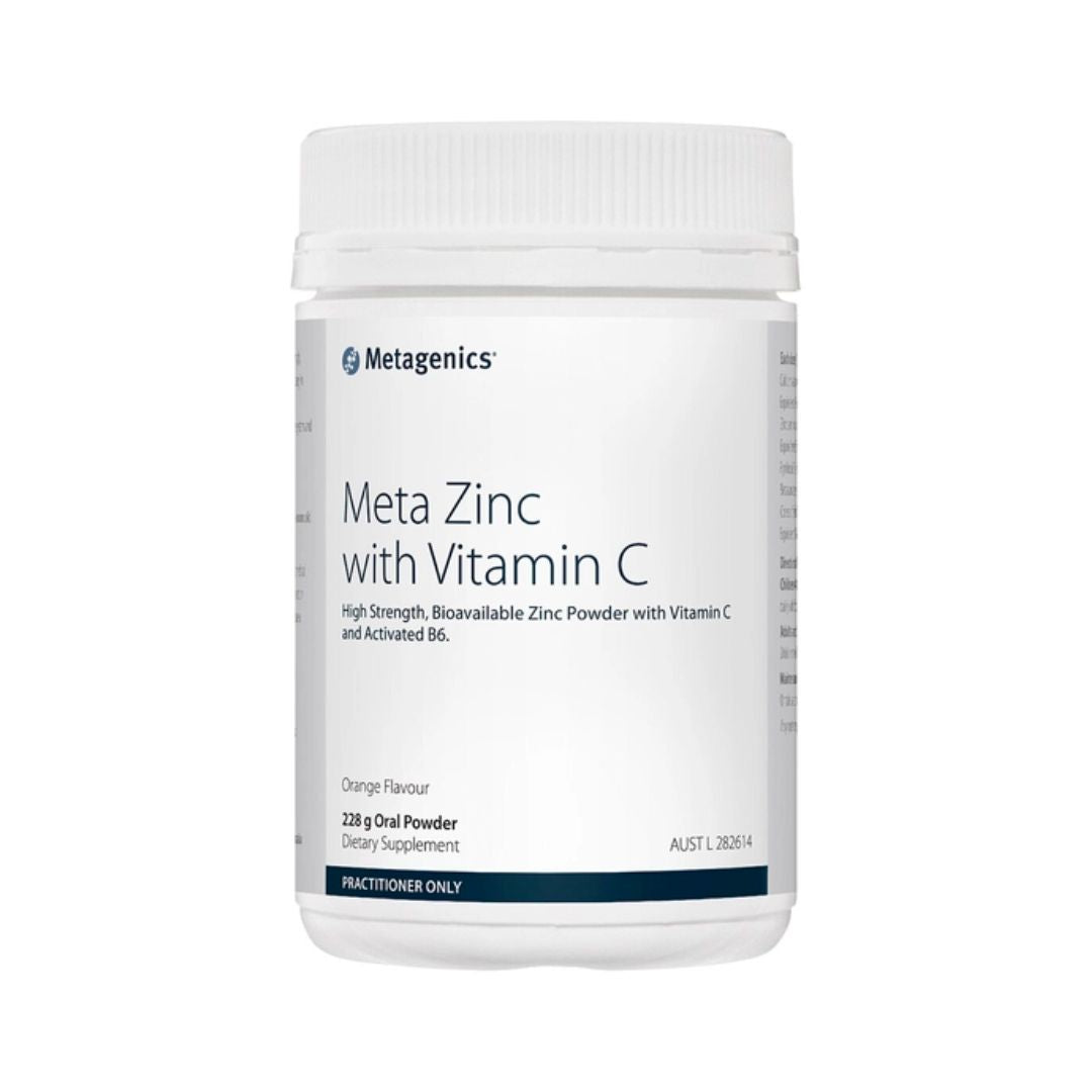 Metagenics Meta Zinc with Vitamin C Orange 114g